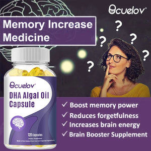 Omega-3 Capsules - Rich in DHA & EPA - Support Brain & Nervous System Health, Cardiovascular & Skin Health Dietary Supplement