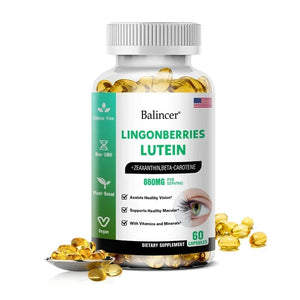 Balincer Lutein Capsules with Zeaxanthin, Vitamins, Dietary Supplement for Eye Health Support