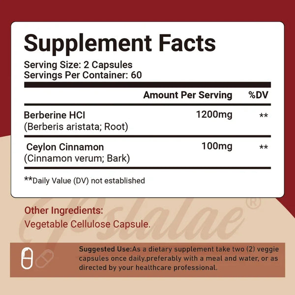 Berberine - Supports Immune, Heart and Gastrointestinal Health and Digestion