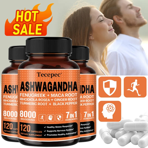Organic Ashwagandha Extract Supplement - Supports Healthy Brain and Nervous System Function, Sleep, Mood, Balanced Energy Levels