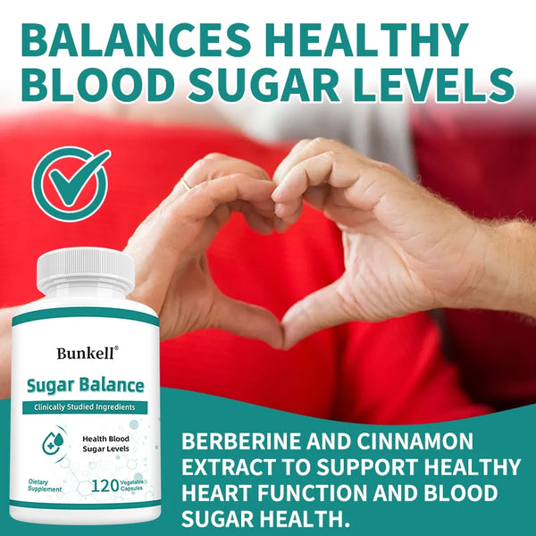 Sugar Balance Supplement with Vitamin C, Berberine HCl