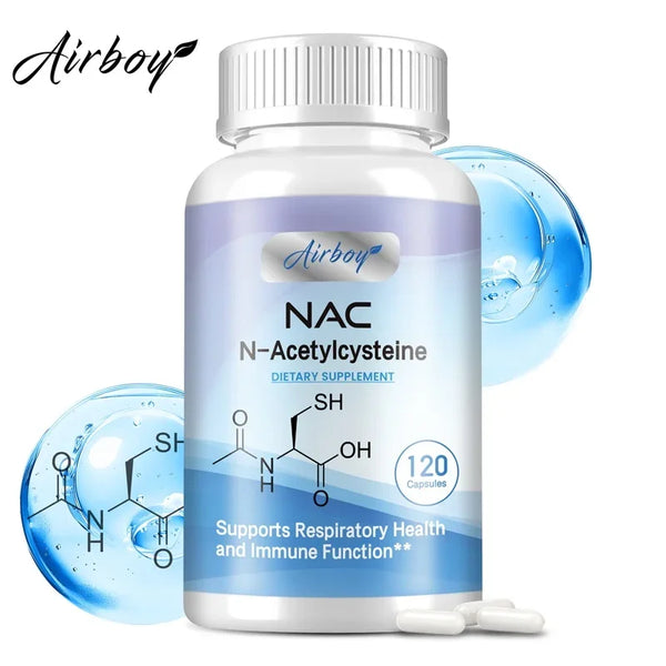 N-Acetylcysteine - Supports Respiratory Health and Immune Function, Promotes Liver and Kidney Detoxification Supplement