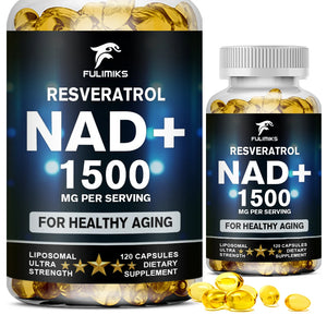 NAD+ and Resveratrol Supplement To Help Support Cell Regeneration, Natural Energy, Focus and Memory