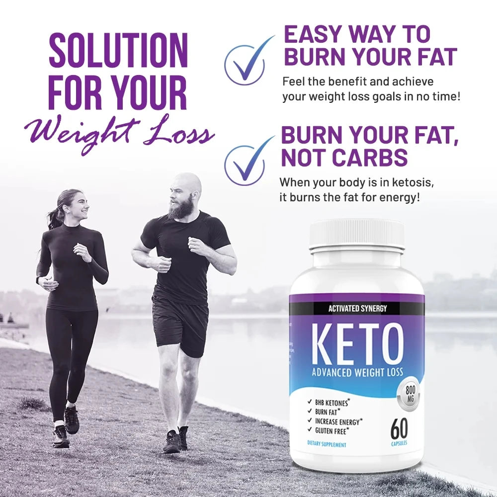 Ketogenic Weight Loss Ketosis Energy Boost and Appetite Control Metabolic Support BHB Supplement for Men and Women