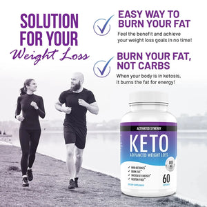 Ketogenic Weight Loss Ketosis Energy Boost and Appetite Control Metabolic Support BHB Supplement for Men and Women
