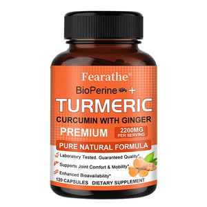 Turmeric supplements – Contains black pepper and ginger -- bone and joint health