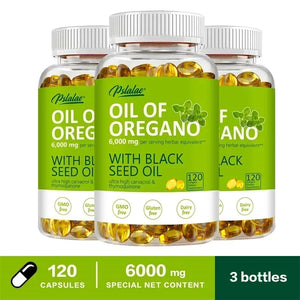 Oregano Oil Softgels - Oregano, Black Seed Oil,