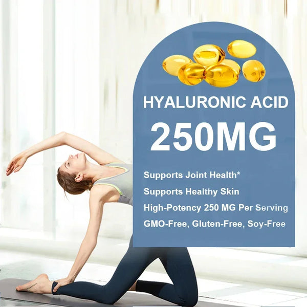 Hyaluronic Acid Supplement with Vitamin C and Biotin - Improves Metabolism and Promotes Healthy Skin