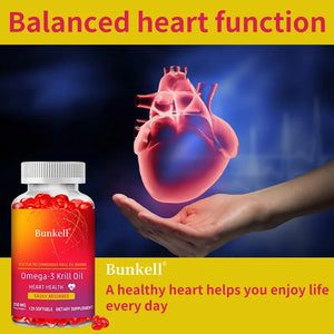 Antarctic Krill Oil 350mg Omega 3 Fatty Acid Supplement, EPA & DHA Softgels, Phospholipids, Antioxidant Astaxanthin Heart Health