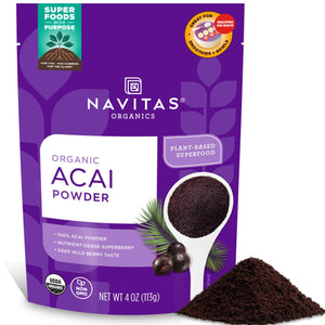 Navitas Organics, Organic Acai Powder, 4 oz (113 g) - EXP JUN - 2025
