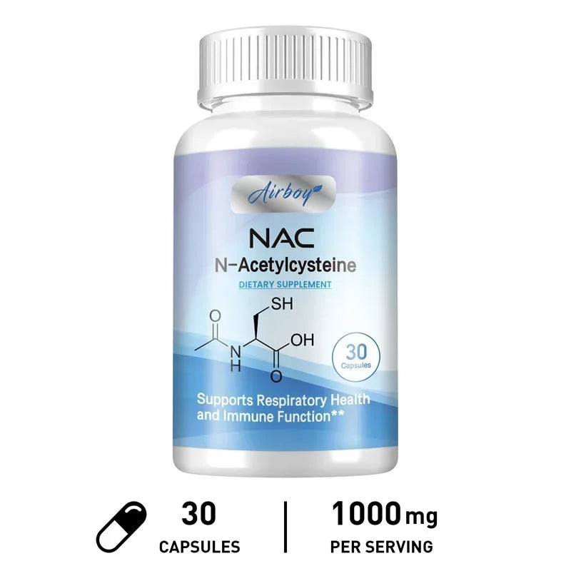 N-Acetylcysteine - Supports Respiratory Health and Immune Function, Promotes Liver and Kidney Detoxification Supplement