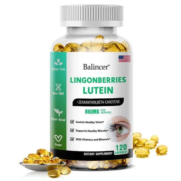 Balincer Lutein Capsules with Zeaxanthin, Vitamins, Dietary Supplement for Eye Health Support