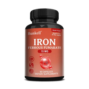 Iron Supplement - Boost Energy, Improve Concentration, Enhance Immune Function, Reduce Fatigue, Help Hemoglobin Balance, Non-GMO