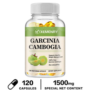 Garcinia Cambogia Capsules - Burn Fat, Detoxify, Appetite Suppression, Boost Metabolism, Weight Management Supplement
