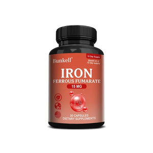 Iron Supplement - Boost Energy, Improve Concentration, Enhance Immune Function, Reduce Fatigue, Help Hemoglobin Balance, Non-GMO
