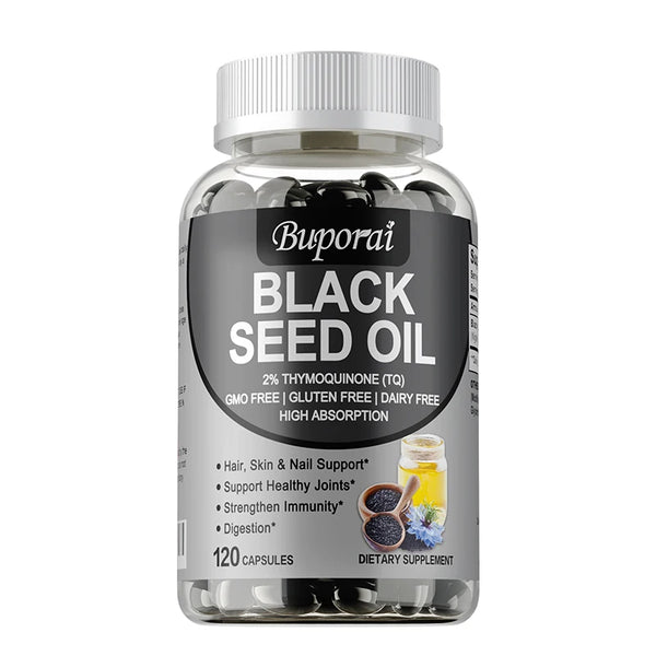 Black Seed Oil Supplement - Digestive Health, Immune Support, for Skin & Hair Health, Antioxidant