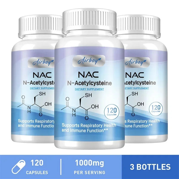 N-Acetylcysteine - Supports Respiratory Health and Immune Function, Promotes Liver and Kidney Detoxification Supplement