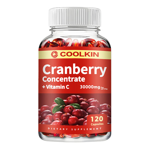 Cranberry - Supports Urinary System Health Bladder Health Potent Antioxidant Rich Vita C Capsule Supplement - 120 Capsules