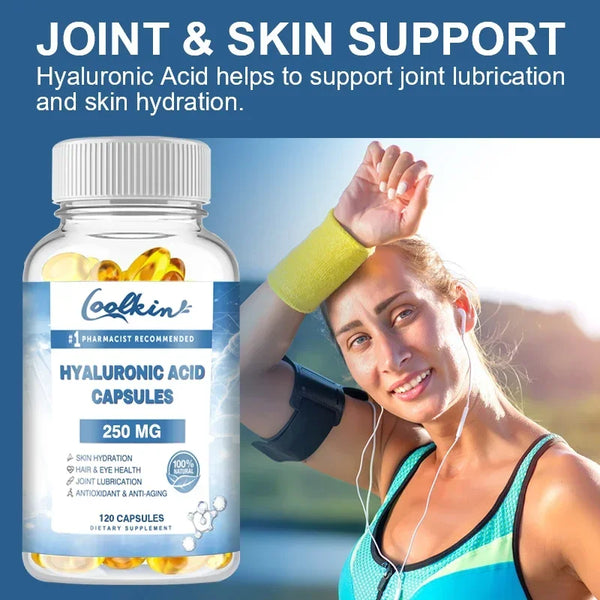 Hyaluronic Acid Supplement with Vitamin C and Biotin - Improves Metabolism and Promotes Healthy Skin