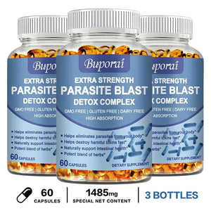 Parasite Blast Detox Complex - Gut Health Supplement, Digestive Health, Intestinal Cleansing and Detoxification, Bloating & Gas