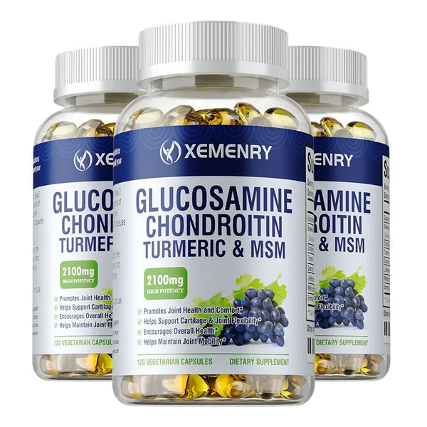 Glucosamine Chondroitin - Joint Support Supplement To Reduce Inflammation, Relieve Knee Pain and Improve Joint Mobility