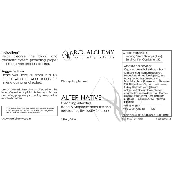 Alter-Native Blood & Lymph Detoxifying Extract