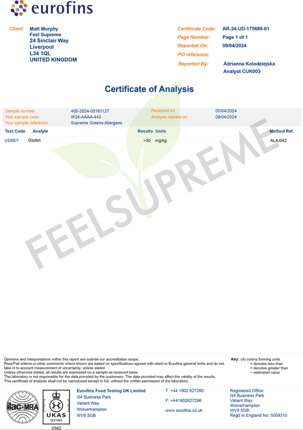 Supreme Greens and Mushroom Blend