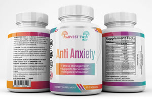 Anti-Anxiety Supplement for Stress Reduction and reduced Cortisol Levels