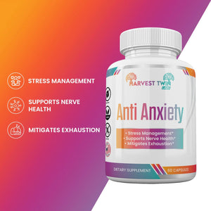 Anti-Anxiety Supplement for Stress Reduction and reduced Cortisol Levels
