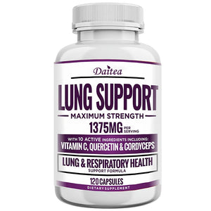 Lung Support Supplements - Detoxify The Lungs, Promote Oxygen Circulation, Support The Bronchial and Respiratory System
