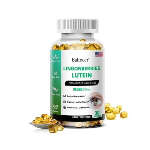 Balincer Lutein Capsules with Zeaxanthin, Vitamins, Dietary Supplement for Eye Health Support