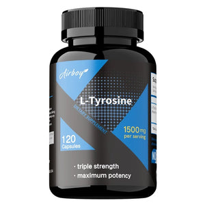 L-Tyrosine Supplement - Support Memory, Mental Clarty, Alertness, Brain Function, Boosts Energy, Immunity - Vegetarian Capsules