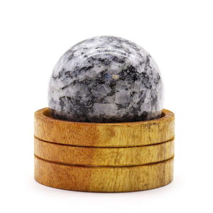 Gemstone Sphere 50mm - Indian Moonstone with Stand