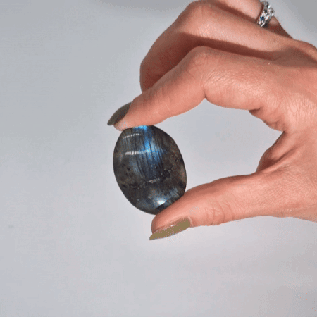 Madagascar Labradorite Palm Stone