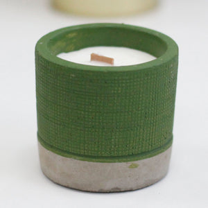 Candle Pot - Green - Sea Moss & Herbs