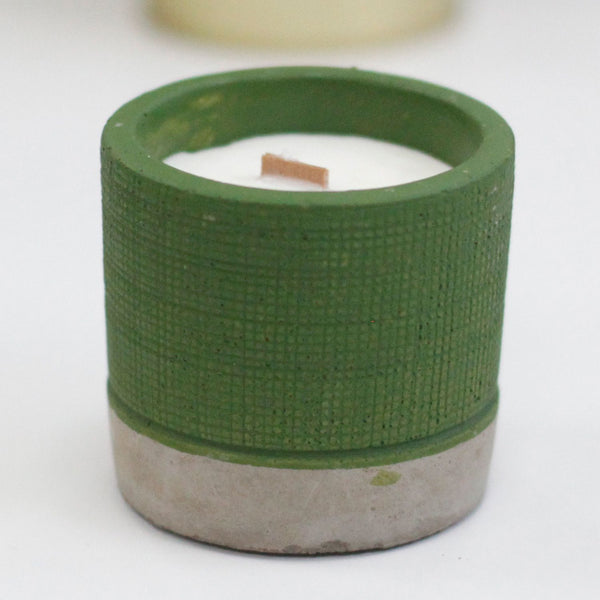 Candle Pot - Green - Sea Moss & Herbs