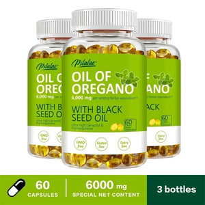 Oregano Oil Softgels - Oregano, Black Seed Oil,