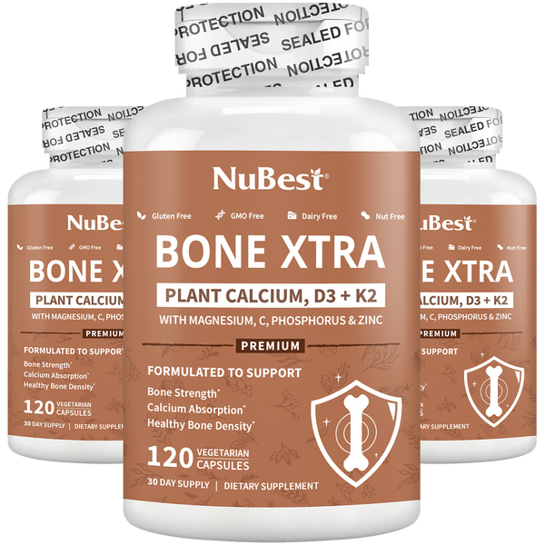 Bone Xtra - Plant-based Formula to Support Healthy Bones For Adults,