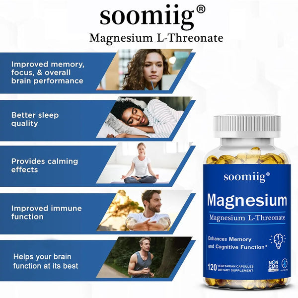 Magnesium L-Threonate Supplement – Promotes Brain Health, Memory, Concentration and Cognition