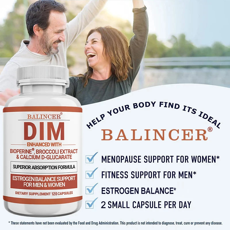 DIM Capsules - Estrogen Supplement for Men and Women