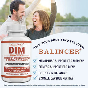 DIM Capsules - Estrogen Supplement for Men and Women