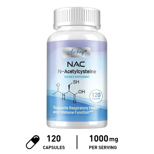 N-Acetylcysteine - Supports Respiratory Health and Immune Function, Promotes Liver and Kidney Detoxification Supplement