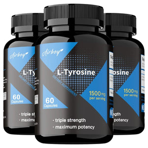 L-Tyrosine Supplement - Support Memory, Mental Clarty, Alertness, Brain Function, Boosts Energy, Immunity - Vegetarian Capsules
