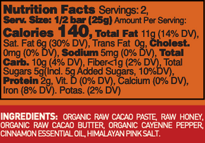 Spicy Cayenne with Cinnamon Chocolate Bar  - Pack of 3