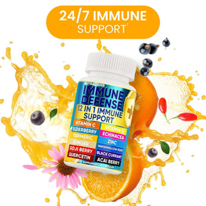12 in 1 Premium Immune Defense Vitamins Immune Supplement w Vitamin D3
