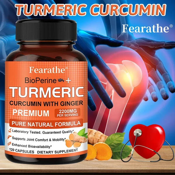 Turmeric supplements – Contains black pepper and ginger -- bone and joint health