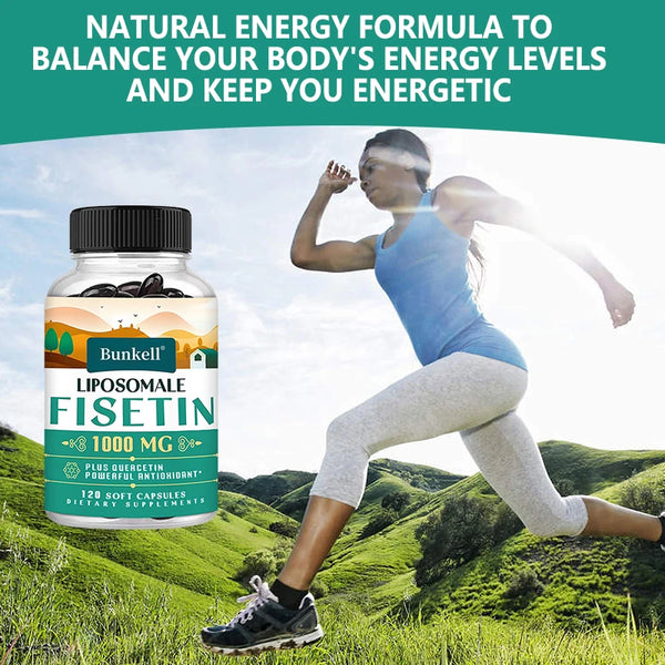 Liposomal Fisetin & Quercetin - High Potency 1200 Mg/Serving Combination Antioxidant Supplement