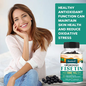 Liposomal Fisetin & Quercetin - High Potency 1200 Mg/Serving Combination Antioxidant Supplement