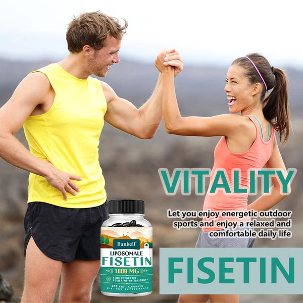 Liposomal Fisetin & Quercetin - High Potency 1200 Mg/Serving Combination Antioxidant Supplement