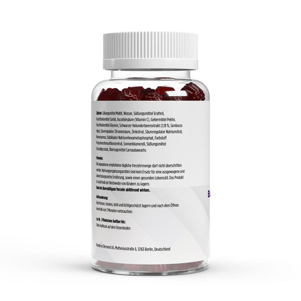 Elderberry + Vitamin C + Zinc Gummies - 60
